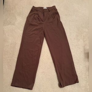 Princess Polly Chocolate Brown Dress Pants